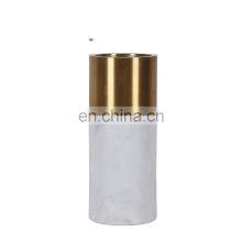 White Marble Cylinder Vase Cylinder Home Decor Marble Desk Ornaments