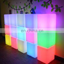 Cube Led Light /40/43/50/60 cm Outdoor Garden Decoration Muti-color Illuminated Led Stools Bar Chairs Led Cube Chair thumbnail-5