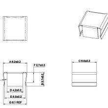 EP5 SMT Transformer Cover, EP5 Transformer Cover+SMD Bobbin. EP5 Transformer Accessories. The Materials Are SUS301 and PM9630. Good Quality, Fast Delivery. thumbnail-2