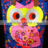 Best Selling Print OWL Neon Canvas Tote Bags thumbnail-1