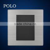 2015 Hot Electrical Wall Switch Waterproof PC Material Socket Wholesale Made in China Blamk Plate