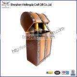 Factory Hot Sell Handmade Pu Leather Gift Box Wine for 2 Bottles thumbnail-1