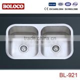 undermounted Stainles Steel Sink Double Bowls BL-921
