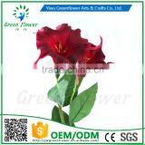 Greenflower 2016 Wholesale Real Touch Latex PU China Artificial Flowers Datura for Wedding Decoration thumbnail-2