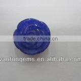 Natural Semi-precious Jewelry Stone Hand Carved Rose Flower For Ring thumbnail-4