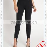 2014 wholesale black colors ladies leggings custom sexy stylish stirrup leggings for women