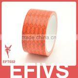 Warm Orange Color Cheap Printed Duct Tape for Wallet