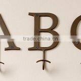 Wall Hook, Iron Alphabet Wall Hook, Wall Hanger