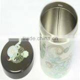 Classical Round-shaped Printed Tea Tins / Tea Tin Containers