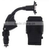 Car Phone Holder Universal Stander With Dual USB Cigarette Lighter for Mobile Phone / Smart Phone Holder thumbnail-2