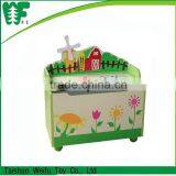 Children Wooden Toy Box Hand Painted thumbnail-1