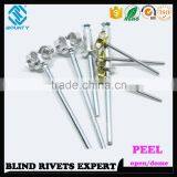 HOT SELLING OPEN END MANUFACTURER RECESSED CROWN ALU/ST PEEL TYPE RIVETS thumbnail-1
