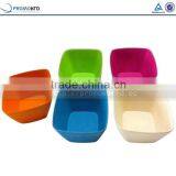 Eco Friendly Bamboo Salad Bowl Food Packaging Bamboo Square Bowl thumbnail-3