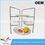 Kitchen Supply Metal Counter Dish Rack for Pan Organizer