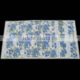 cotton pigment print flower towel