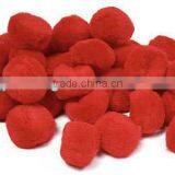 Home Decoration Red Craft Pompoms