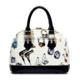 Wear-resisting PU Leather Youth Fashion Shell Shape Handbag thumbnail-1