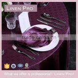 Linen Pro Purple White High End 5 Star Restaurant and Hotel Table Linen Table Cloth thumbnail-5