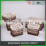 Christmas Cheap Storage Wicker Basket thumbnail-3
