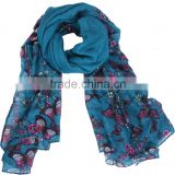 Butterfly Glitter Polyester Scarf