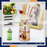 China Supplier Personal Care Industrial Perfume Use Yiwu Home Decor Round Glass Bottle Reed Diffuser With Rattan Sticks Supplier's Choice