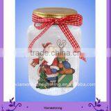 Jar Christmas Snow Globe for Decoration