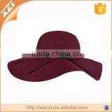 UK Small Fragrant Wind Wide Brim Dexterous Floppy Hat Faux Wool Felt Hat thumbnail-2