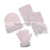 Womens Hat Gloves and Scarf Winter Set thumbnail-3