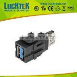 Recessed USB3.0 Keystone Jack Coupler USB 3.0 A F TO A F