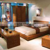 Indoor Bedroom Set Furniture (Hand Woven by Wicker,hyacinth & Acacia Wooden Frame ) thumbnail-1