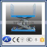 3m Manual Stationary Warehouse Scissor Hydraulic Lift thumbnail-3