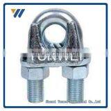 5.7mm Thread Fastener U Shape Bolt Clamp Clip for 10mm 5/16" Wire Rope Fastener Adjustable Wire Rope Clip