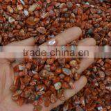 Natural Crystal Gravel Southern Red Agate Crushed Tumbled Stone Red Jade for Home Decor thumbnail-2