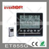 HOT SALES 433MHZ WIRELSS WEATHER STATION CLOCK ET855G