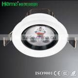 Black LED Lux Round 5W 3W SMD Ceiling Recessed Mount Down Light Fixture thumbnail-1