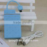 Wholesale Ultra Thin Built in Cable Pocket Power Bank 800mah thumbnail-1