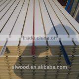 White Melamined Poplar Core Slotted Mdf Slot/grove on 2440mm Side