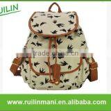 Unique Canvas Birds Backpack thumbnail-2