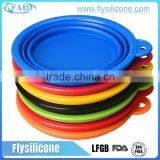 BPA Free Collapsible Silicone Pet Travel Bowl Printing Logo Dog Bowl thumbnail-4