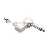 Z Type Audio Adaptors 6.35mm 1/4" Plug Connecting Jack Zinc Alloy Connector for Electric Effect Pedal thumbnail-1