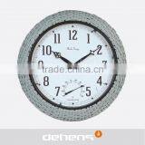 DEHENG Plastic Rattan Garden Vintage Wall Clock thumbnail-3