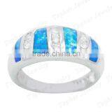 Classic Blue Opal Design Ring Simple Design Ring With cz thumbnail-3
