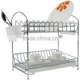 Chrome Plated 2 Tier Dinner Plate Racks