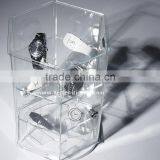 custom clear plexiglass acrylic watch storage trays