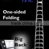Aluminium One-Sided Folding Big-Back-Leg 15 Step Ladders thumbnail-1