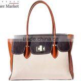 Colorful Handbag With Double Handle Handbags Italian Bags Genuine Leather Florence Leather Fashion thumbnail-2