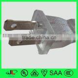 2 Pin Power Cord Plug UL 125V AC Power Electrical Plug