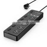 OEM High Quality SPC-S5U2 Usb 2 Outlets Smart Retractable Power Strip CE FCC ROHS Approval thumbnail-3