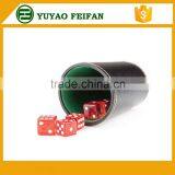 Black Casino PU Dice Game Cup Game Set Can Print Logo thumbnail-5