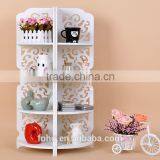 High Quality Home Furniture Cheap Plastic Carved Display Rack Wall Corner Interlock Shelf thumbnail-6